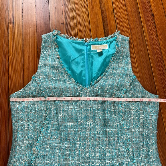 Michael Michael Michael Kors Tweed Sleeveless Sheath Dress Size 12 - Picture 12 of 16